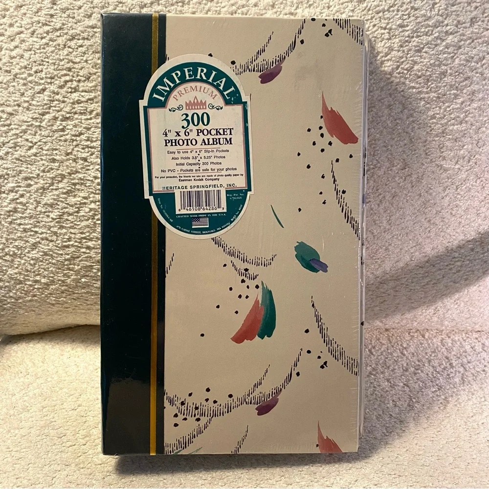 NOS Vintage 1990s Imperial Photo Album 300 4x6 Pocket Photos